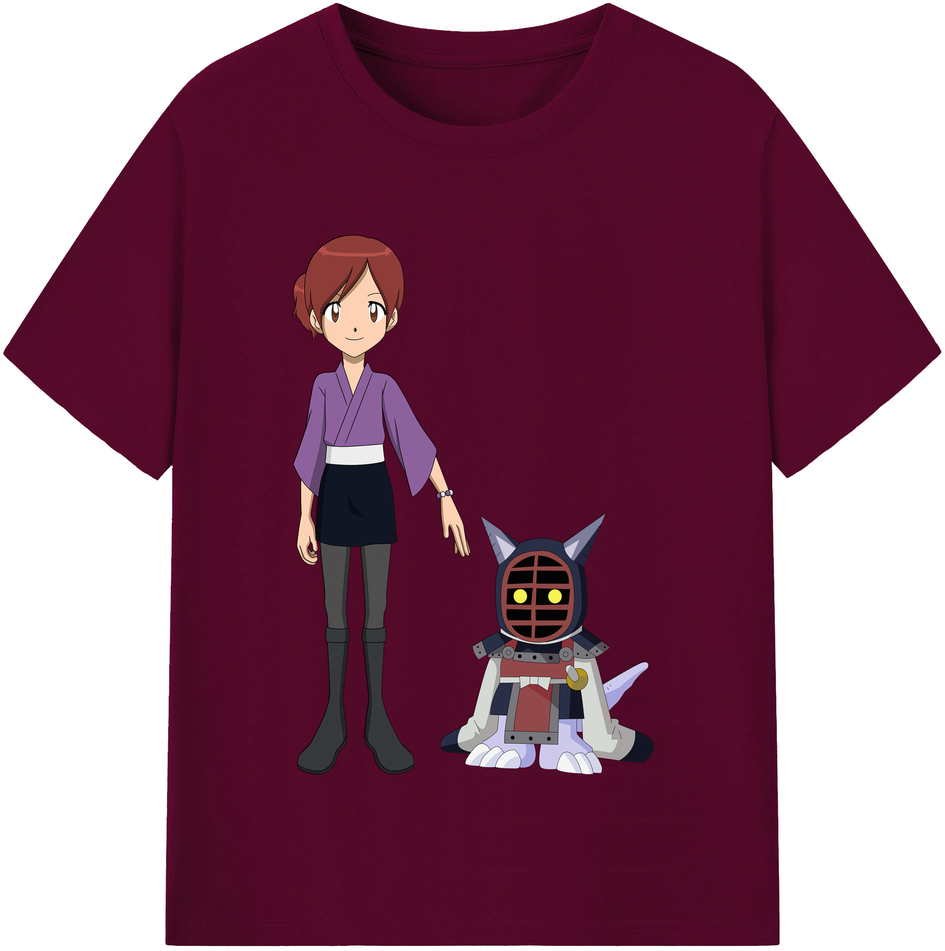 （画像用） Digimon デジタルモンスター/デジモン レディースカジュアルプリントTシャツ（綿100％）